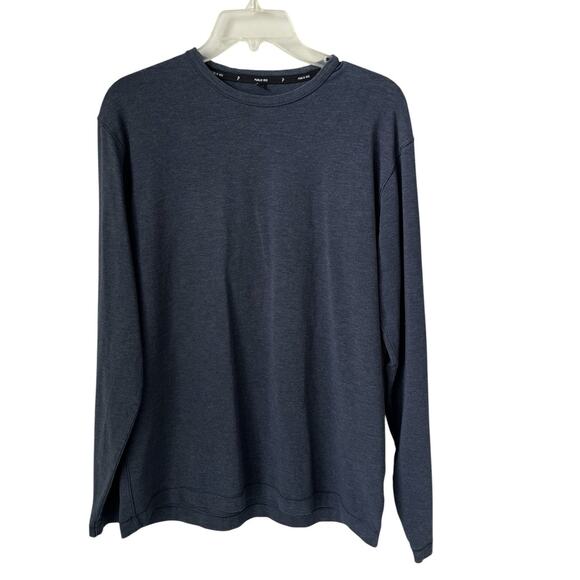 Public Rec Other - Public Rec Long Sleeve Tee Shirt Crew Neck Navy Blue Pima Cotton Casual Medium